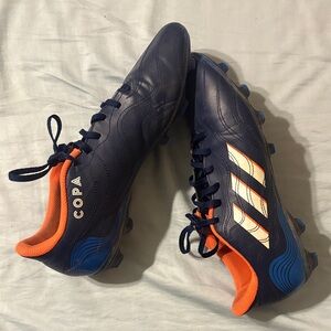 Adidas Copa Cleats - Dark Blue and Bright Orange Soccer Cleats men’s size 13